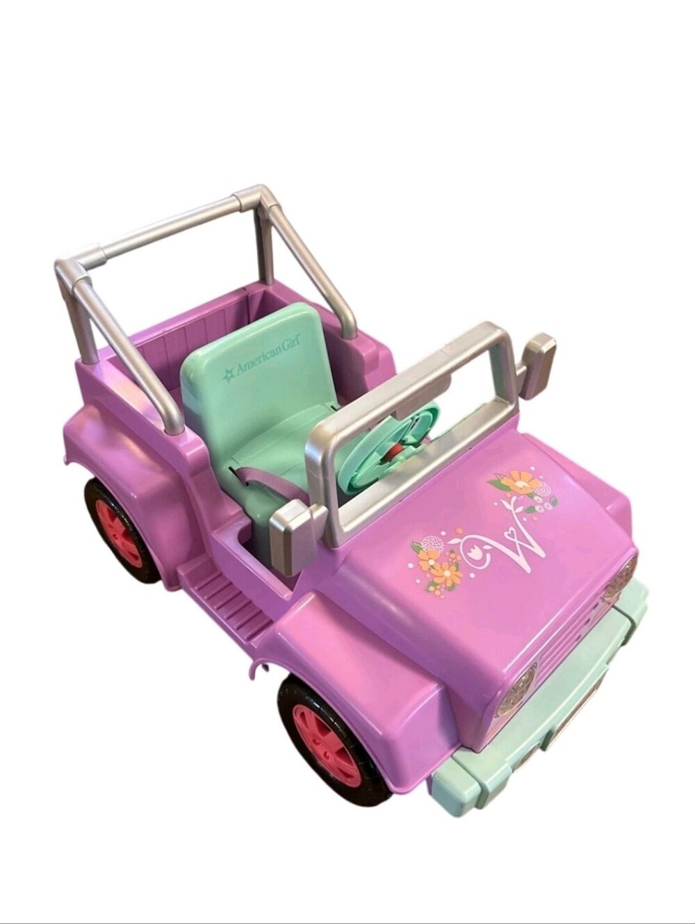 Vintage American Girl Wellie Wishers Purple Car Jeep Garden Adventure Dolls